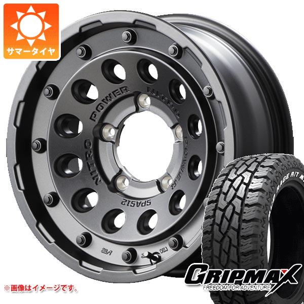【タイヤ交換対象】5本セット スズキ ジムニーノマド JC74W用 サマータイヤ グリップマックス マッドレイジ R/T MAX LT185/85R16 105/103Q ホワイトレター ナイトロパワー H12 ショットガン 6.0-16 タイヤホイール5本セット