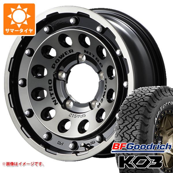 【タイヤ交換対象】5本セット ジムニーシエラ JB74W用 サマータイヤ BFグッドリッチ オールテレーンT/A KO3 LT215/70R16 100/97S ホワイトレター ナイトロパワー H12 ショットガン 6.0-16 タイヤホイール5本セット