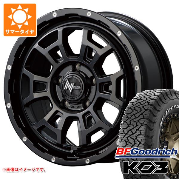 【タイヤ交換対象】T31エクストレイル用 サマータイヤ BFグッドリッチ オールテレーンT/A KO3 LT215/65R16 103/100S ブラックレター ナイトロパワー H6 スラッグ 7.0-16 タイヤホイール4本セット|タイヤ1番OFF-ROAD