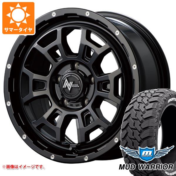 【タイヤ交換対象】サマータイヤ 215/70R16 107/105Q モンスタ マッドウォーリアー ホワイトレター ナイトロパワー H6 スラッグ 7.0-16 タイヤホイール4本セット