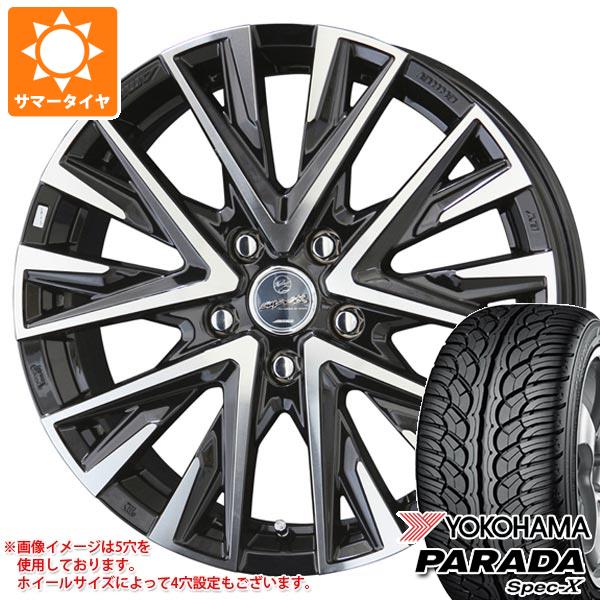 【タイヤ交換対象】サマータイヤ 235/60R18 103V ヨコハマ パラダ スペック-X PA02 スマック レジーナ 7.5-18 タイヤホイール4本セット