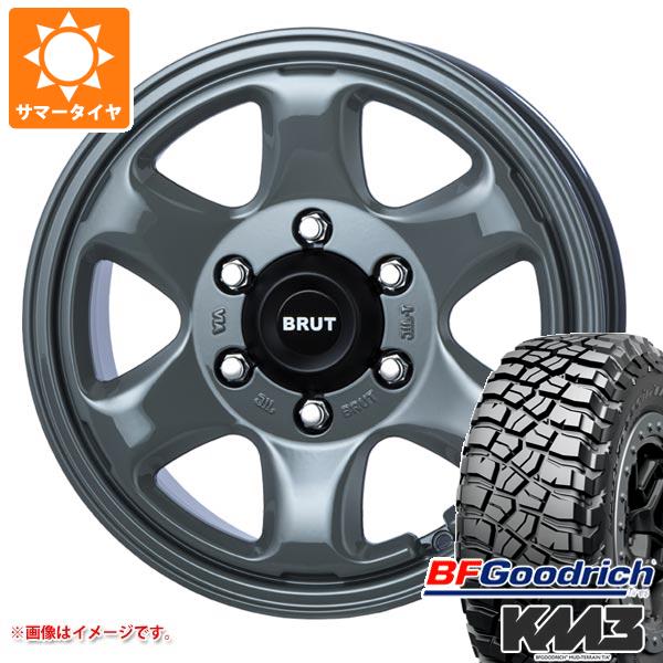 【タイヤ交換対象】ランドクルーザー300用 サマータイヤ BFグッドリッチ マッドテレーンT/A KM3 LT265/70R17 121/118Q ブルート BR-44 7.5-17 タイヤホイール4本セット