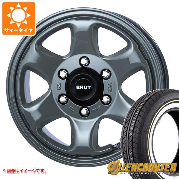 【タイヤ交換対象】ハイエース 200系用 サマータイヤ オーレンカウンター クラシックオーバル 215/65R16C 109/107T ホワイト/イエローリボン ブルート BR-44 6.5-16 タイヤホイール4本セット