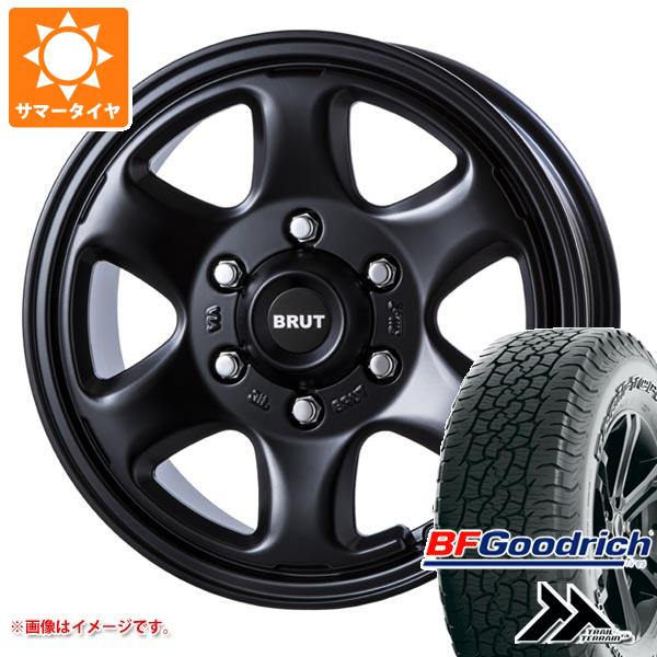 【タイヤ交換対象】トライトン LC2T用 サマータイヤ BFグッドリッチ トレールテレーンT/A 265/65R17 112T アウトラインホワイトレター ブルート BR-44 7.5-17 タイヤホイール4本セット
