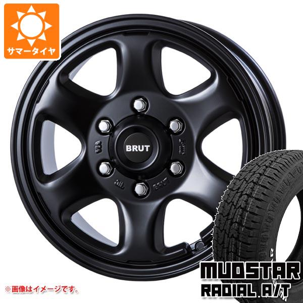 【タイヤ交換対象】ハイエース 200系用 サマータイヤ マッドスター ラジアル A/T 215/65R16C 109/107L ホワイトレター ブルート BR-44 6.5-16 タイヤホイール4本セット｜タイヤ1番OFF-ROAD