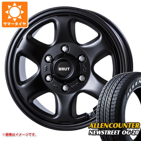 【タイヤ交換対象】ハイエース 200系用 サマータイヤ オーレンカウンター ニューストリート OG-20 215/60R17C 109/107T ホワイトレター ブルート BR-44 7.5-17 タイヤホイール4本セット
