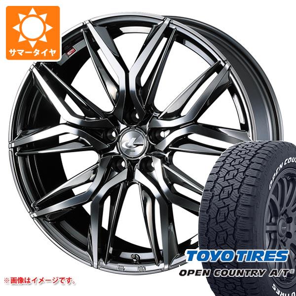 【タイヤ交換対象】サマータイヤ 235/60R18 103H トーヨー オープンカントリー A/T3 ホワイトレター レオニス LM 8.0-18 タイヤホイール4本セット