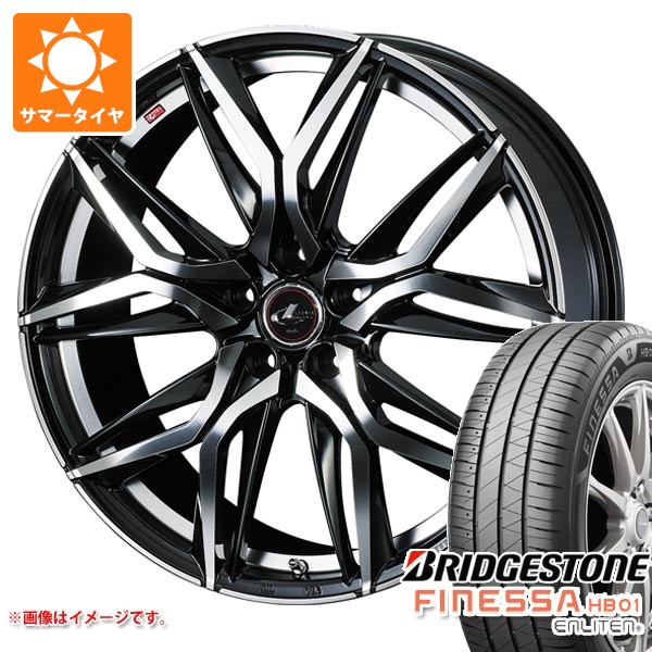 【タイヤ交換対象】サマータイヤ 225/50R18 95V ブリヂストン フィネッサ HB01 レオニス LM 8.0-18 タイヤホイール4本セット