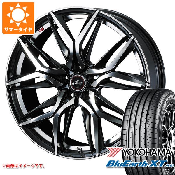 【タイヤ交換対象】サマータイヤ 215/50R18 92V ヨコハマ ブルーアースXT AE61 レオニス LM 7.0-18 タイヤホイール4本セット