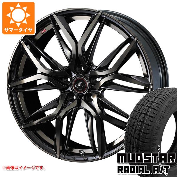 【タイヤ交換対象】サマータイヤ 195/65R15 91H マッドスター ラジアル A/T ホワイトレター レオニス LM 6.0-15 タイヤホイール4本セット