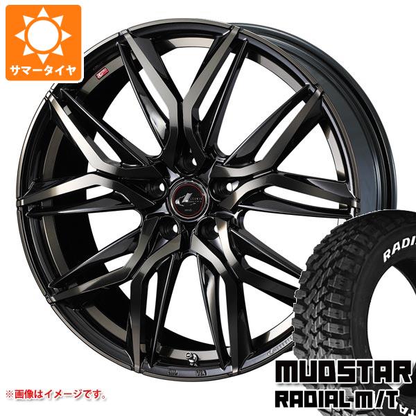 【タイヤ交換対象】サマータイヤ 195/65R15 91T マッドスター ラジアル M/T ホワイトレター レオニス LM 6.0-15 タイヤホイール4本セット