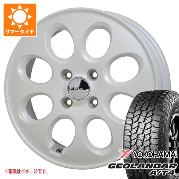 【タイヤ交換対象】2026年製 サマータイヤ 155/65R14 75H ヨコハマ ジオランダー A/T4 G018 ブラックレター G018A ララパーム オーバル 4.5-14 タイヤホイール4本セット 55,800円
