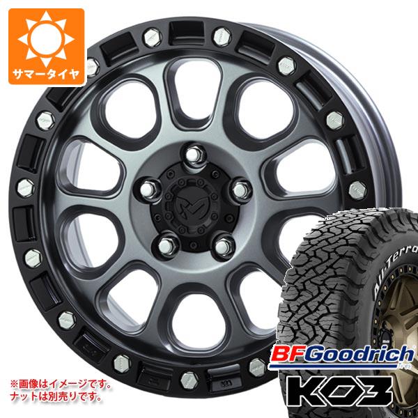 【タイヤ交換対象】5本セット ジープ ラングラー JK/JL系用 サマータイヤ BFグッドリッチ オールテレーンT/A KO3 LT295/70R17 128/125S ホワイトレター MKW M204 タイヤホイール5本セット