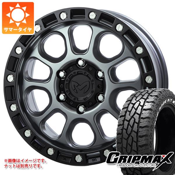 【タイヤ交換対象】サマータイヤ 275/70R17 121/118Q グリップマックス マッドレイジ R/T MAX ホワイトレター MKW M204 8.0-17 タイヤホイール4本セット