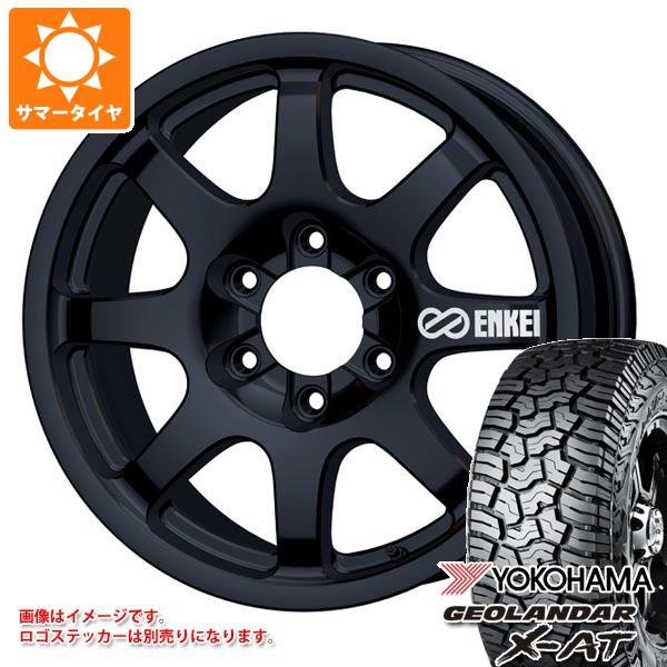 【タイヤ交換対象】ランドクルーザー250用 サマータイヤ ヨコハマ ジオランダー X-AT G016 LT265/70R18 124/121Q ブラックレター エンケイ オールロード PDT1 8.5-18 タイヤホイール4本セット 172,650円