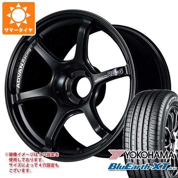 【タイヤ交換対象】サマータイヤ 225/50R18 95V ヨコハマ ブルーアースXT AE61 アドバンレーシング RG-4 8.0-18 タイヤホイール4本セット|タイヤ1番OFF-ROAD