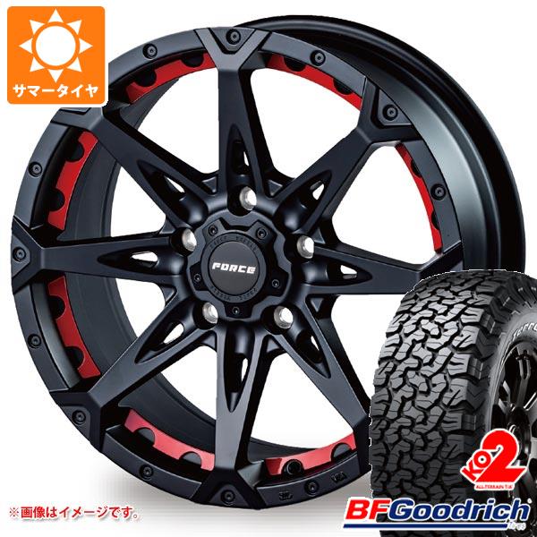 【タイヤ交換対象】ジープ ラングラー JK/JL系用 サマータイヤ BFグッドリッチ オールテレーンT/A KO2 33x12.50R17LT 120S ブラックレター フォース デナリ タイヤホイール4本セット 143,900円