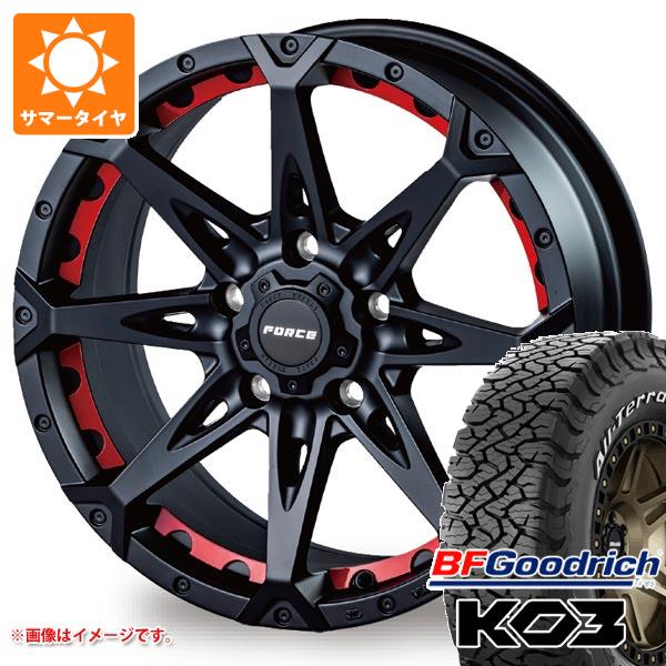 【タイヤ交換対象】ジープ ラングラー JK/JL系用 2026年製 サマータイヤ BFグッドリッチ オールテレーンT/A KO3 LT265/70R17 118/115S ホワイトレター フォース デナリ タイヤホイール4本セット|タイヤ1番OFF-ROAD