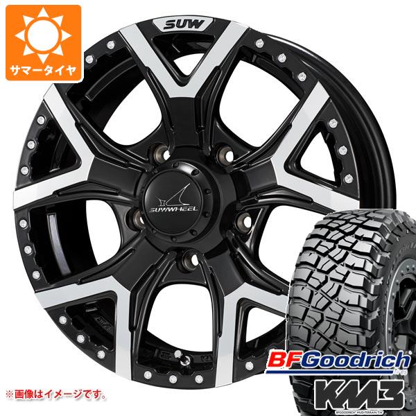 【タイヤ交換対象】ジムニー JB64W用 サマータイヤ BFグッドリッチ マッドテレーンT/A KM3 LT225/75R16 115/112Q クライメイト フォルテ 5.5-16 タイヤホイール4本セット