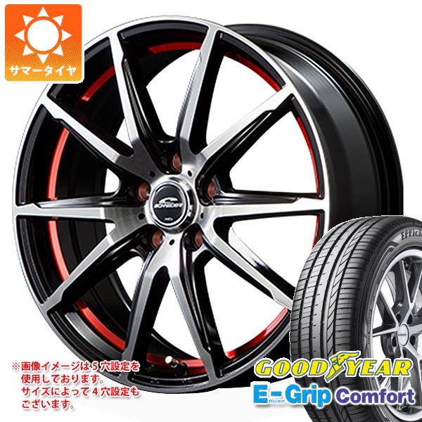 【タイヤ交換対象】サマータイヤ 215/40R18 89W XL グッドイヤー エフィシエントグリップコンフォート MIDホイールズ RX02 7.0-18 タイヤホイール4本セット