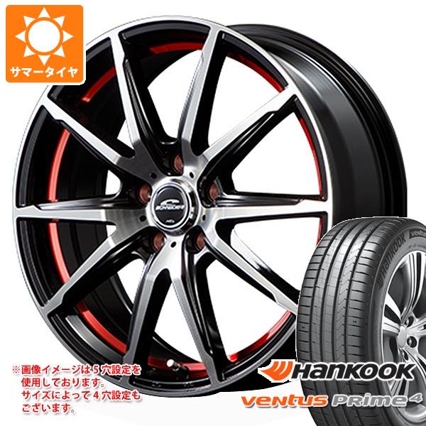 【タイヤ交換対象】サマータイヤ 195/60R16 89V ハンコック ベンタス プライム4 K135 MIDホイールズ RX02 6.5-16 タイヤホイール4本セット
