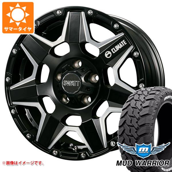 【タイヤ交換対象】アウトランダー GF/GG系用 サマータイヤ モンスタ マッドウォーリアー LT215/70R16 107/105Q ホワイトレター クライメイト スワット 7.0-16 タイヤホイール4本セット