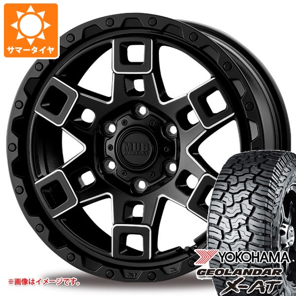 【タイヤ交換対象】トヨタ ランドクルーザー250用 サマータイヤ ヨコハマ ジオランダー X-AT G016 LT275/70R18 125/122Q ブラックレター インターミラノ マッドバーン XR-450T 8.5-18 タイヤホイール4本セット|タイヤ1番OFF-ROAD