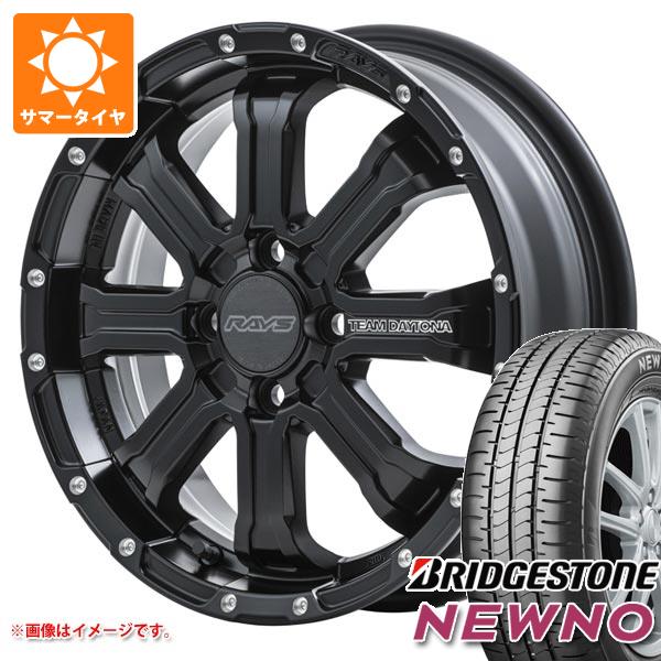 【タイヤ交換対象】ミツビシ デリカミニ B30系用 2026年製 サマータイヤ ブリヂストン ニューノ 165/60R15 77H レイズ デイトナ FDX-K 5.0-15 タイヤホイール4本セット
