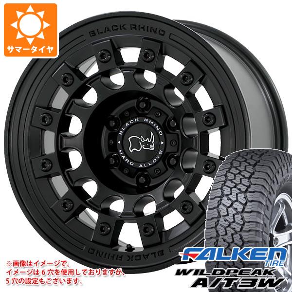 【タイヤ交換対象】5本セット ジープ ラングラー JK/JL系用 サマータイヤ ファルケン ワイルドピーク A/T3W 35x12.50R17 121Q ブラックライノ フジ タイヤホイール5本セット｜タイヤ1番OFF-ROAD