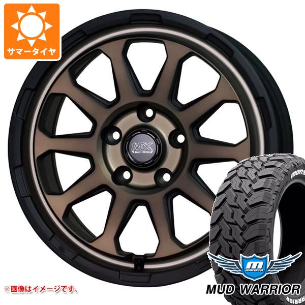 【タイヤ交換対象】アウトランダー GF/GG系用 サマータイヤ モンスタ マッドウォーリアー LT215/70R16 107/105Q ホワイトレター マッドクロスレンジャー 7.0-16 タイヤホイール4本セット