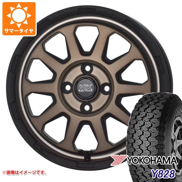 【タイヤ交換対象】サマータイヤ 175R14 6PR ヨコハマ Y828A (175/80R14 94/93N相当) マッドクロスレンジャー 4.5-14 タイヤホイール4本セット