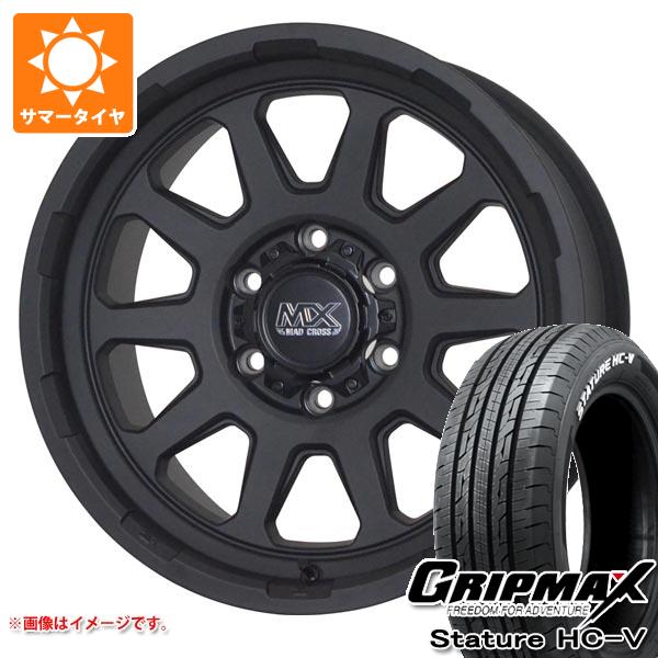 【タイヤ交換対象】ハイエース 200系用 サマータイヤ グリップマックス スタチャー HC-V 215/65R16C 109/107S ホワイトレター マッドクロスレンジャー 6.5-16 タイヤホイール4本セット｜タイヤ1番OFF-ROAD