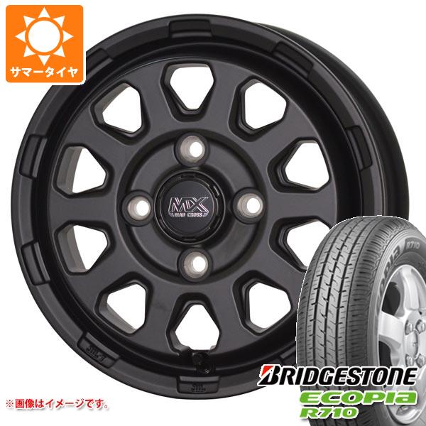 【タイヤ交換対象】エブリイワゴン DA17W用 サマータイヤ ブリヂストン エコピア R710 165/80R14 91/90N (165R14 6PR相当) マッドクロスレンジャー 4.5-14 タイヤホイール4本セット