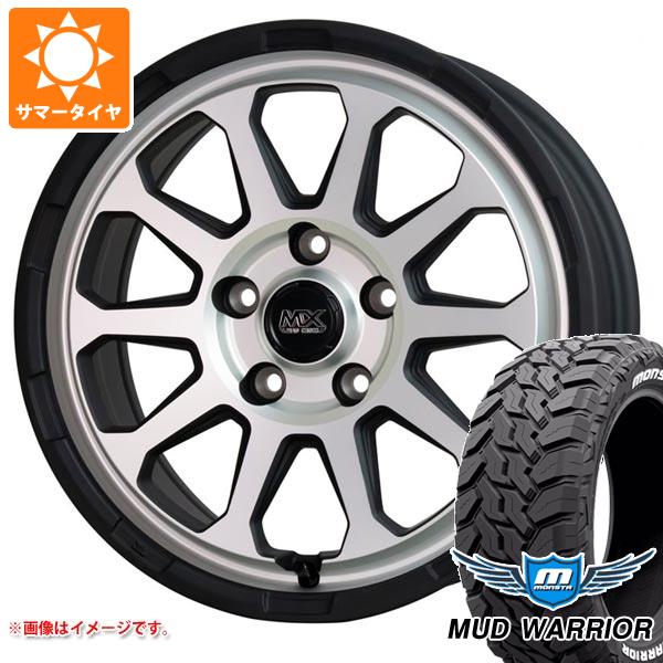 【タイヤ交換対象】デリカD:5用 サマータイヤ モンスタ マッドウォーリアー LT215/70R16 107/105Q ホワイトレター マッドクロスレンジャー 7.0-16 タイヤホイール4本セット