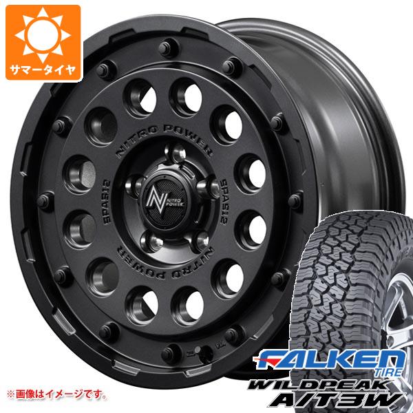 【タイヤ交換対象】トヨタ RAV4 50系用 サマータイヤ ファルケン ワイルドピーク A/T3W 235/70R16 109T XL ナイトロパワー H12 ショットガン 7.0-16 タイヤホイール4本セット 104,350円