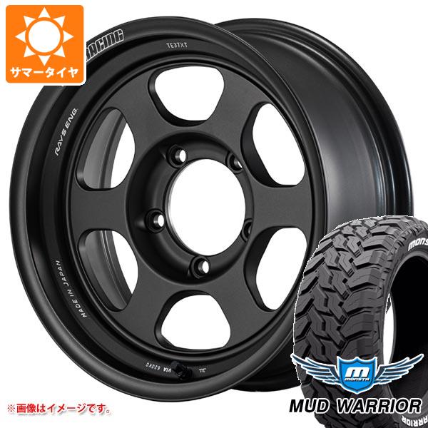 【タイヤ交換対象】5本セット スズキ ジムニーノマド JC74W用 サマータイヤ モンスタ マッドウォーリアー LT215/70R16 107/105Q ホワイトレター レイズ ボルクレーシング TE37XT for J UL 6.0-16 タイヤホイール5本セット