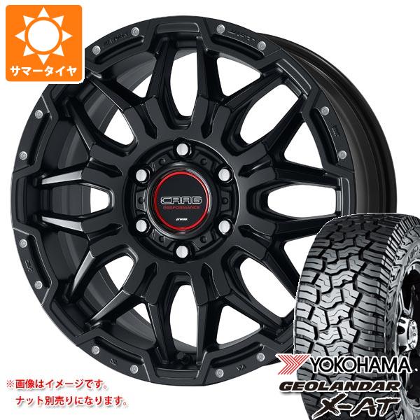 【タイヤ交換対象】ランドクルーザー250用 サマータイヤ ヨコハマ ジオランダー X-AT G016 265/65R18 114T ブラックレター ワーク クラッグ LCG 8.0-18 タイヤホイール4本セット