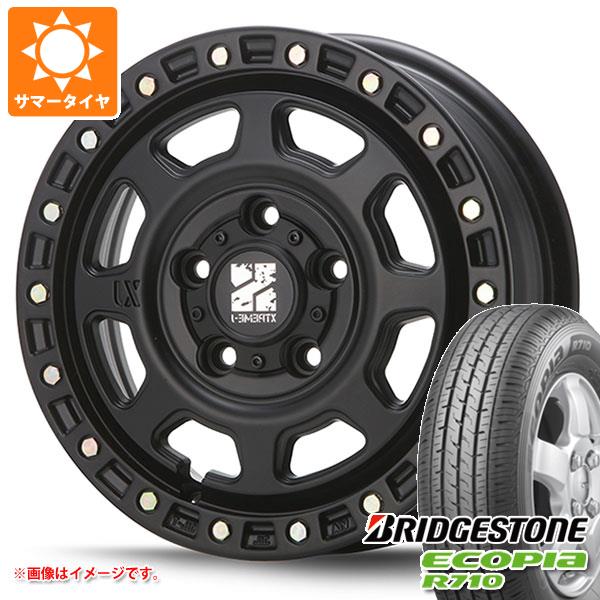 【タイヤ交換対象】トヨタ タウンエース バン 400系前期用 サマータイヤ ブリヂストン エコピア R710 175/80R14 99/98N (175R14 8PR相当) MLJ エクストリームJ XJ07 5.0-14 タイヤホイール4本セット