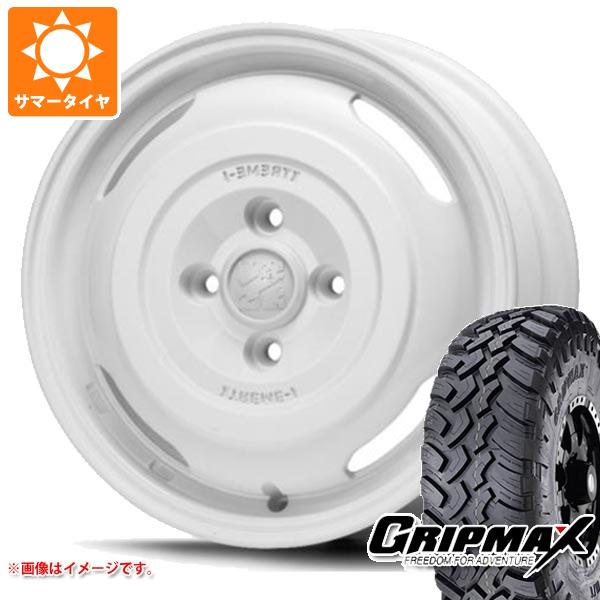 【タイヤ交換対象】サマータイヤ 185R14 102/100Q グリップマックス マッドレイジ M/T ホワイトレター MLJ エクストリームJ ジャーニー あげ軽 4.5-14 タイヤホイール4本セット｜タイヤ1番OFF-ROAD