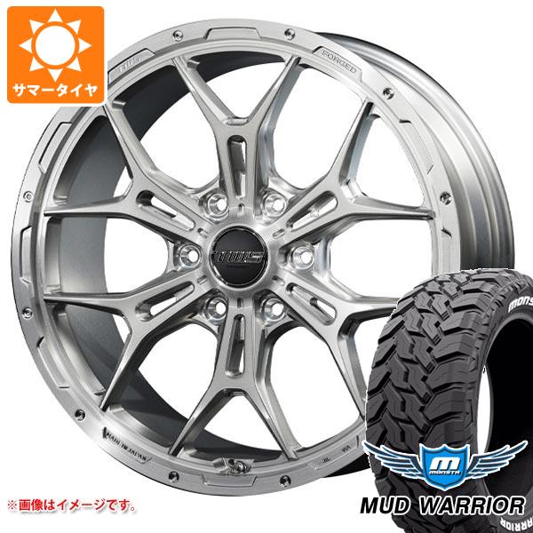 【タイヤ交換対象】ランドクルーザー プラド 150系用 サマータイヤ モンスタ マッドウォーリアー LT265/50R20 117/114Q ホワイトレター TWS 306S ジオクロス モノブロック 8.5-20 タイヤホイール4本セット