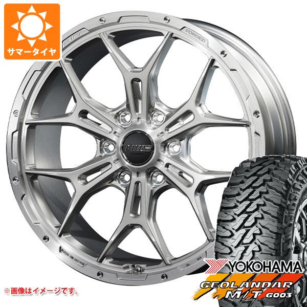 【タイヤ交換対象】ランドクルーザー250用 サマータイヤ ヨコハマ ジオランダー M/T G003 LT275/60R20 123/120Q TWS 306S ジオクロス モノブロック 8.5-20 タイヤホイール4本セット
