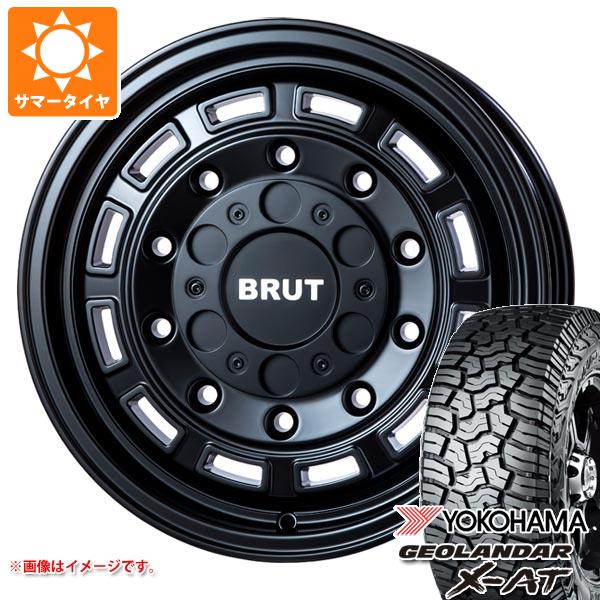 【タイヤ交換対象】RAV4 50系用 サマータイヤ ヨコハマ ジオランダー X-AT G016 LT235/70R16 104/101Q ブラックレター ブルート BR-70 6.5-16 タイヤホイール4本セット