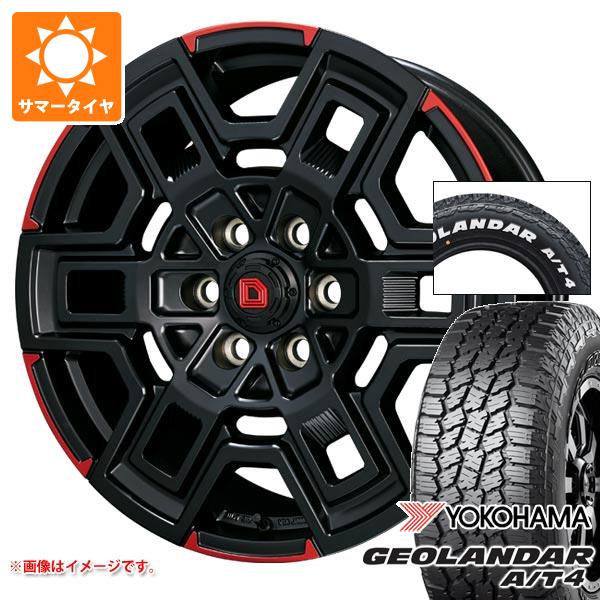 【タイヤ交換対象】トヨタ ハイエース 200系用 2026年製 サマータイヤ ヨコハマ ジオランダー A/T4 G018 215/65R16C 109/107S ホワイトレター クライメイト デヴグル 6.5-16 タイヤホイール4本セット
