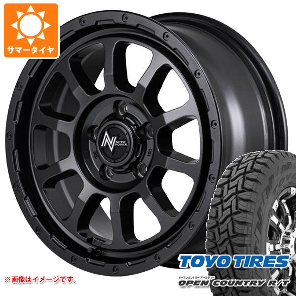 【タイヤ交換対象】T32エクストレイル用 サマータイヤ トーヨー オープンカントリー R/T 235/70R16 106Q ホワイトレター ナイトロパワー M10 パーシング バレルブラックエディション 7.0-16 タイヤホイール4本セット