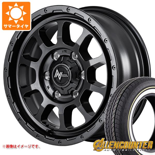 【タイヤ交換対象】トヨタ ハイエース 200系用 サマータイヤ オーレンカウンター クラシックオーバル 215/65R16C 109/107T ホワイト/イエローリボン ナイトロパワー M10 パーシング バレルブラックエディション 6.5-16 タイヤホイール4本セット｜タイヤ1番OFF-ROAD