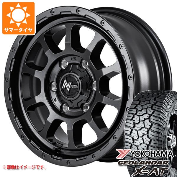 【タイヤ交換対象】トヨタ ハイエース 200系用 2026年製 サマータイヤ ヨコハマ ジオランダー X-AT G016 215/65R16C 109/107Q アウトラインホワイトレター G016A ナイトロパワー M10 パーシング バレルブラックエディション 6.5-16 タイヤホイール4本セット|タイヤ1番OFF-ROAD