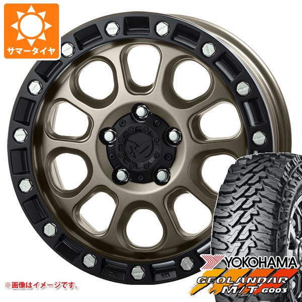 【タイヤ交換対象】5本セット ジープ ラングラー JK/JL系用 サマータイヤ ヨコハマ ジオランダー M/T G003 33x12.50R17 LT 120Q MKW M204 タイヤホイール5本セット