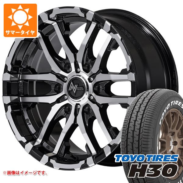 【タイヤ交換対象】トヨタ ハイエース 200系用 サマータイヤ トーヨー H30 215/60R17C 109/107R ホワイトレター ナイトロパワー M26 クロスファング 6.5-17 タイヤホイール4本セット 108,000円