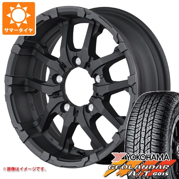 【タイヤ交換対象】5本セット ジムニー JB64W用 サマータイヤ ヨコハマ ジオランダー A/T G015 LT225/75R16 115/112R アウトラインホワイトレター ナイトロパワー M26 クロスファング 5.5-16 タイヤホイール5本セット