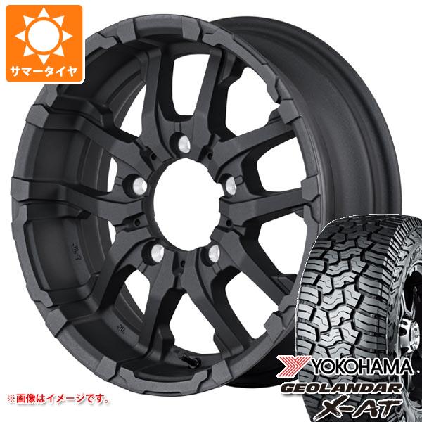 【タイヤ交換対象】ジムニー JB64W用 2026年製 サマータイヤ ヨコハマ ジオランダー X-AT G016 LT215/70R16 100/97Q ブラックレター ナイトロパワー M26 クロスファング 5.5-16 タイヤホイール4本セット